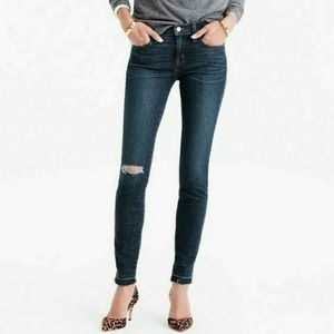 J. Crew Toothpick Skinny Jean Raw Hem 26